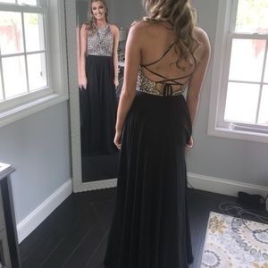 Black formal dress